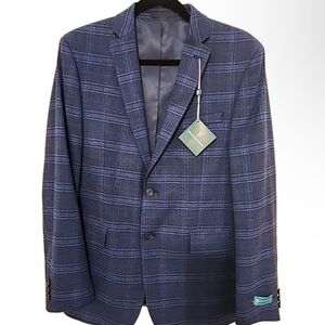 ✨Brooks Brother Blue Plaid Blazer NWT 18✨